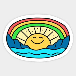 Smile Island Rainbow Sticker